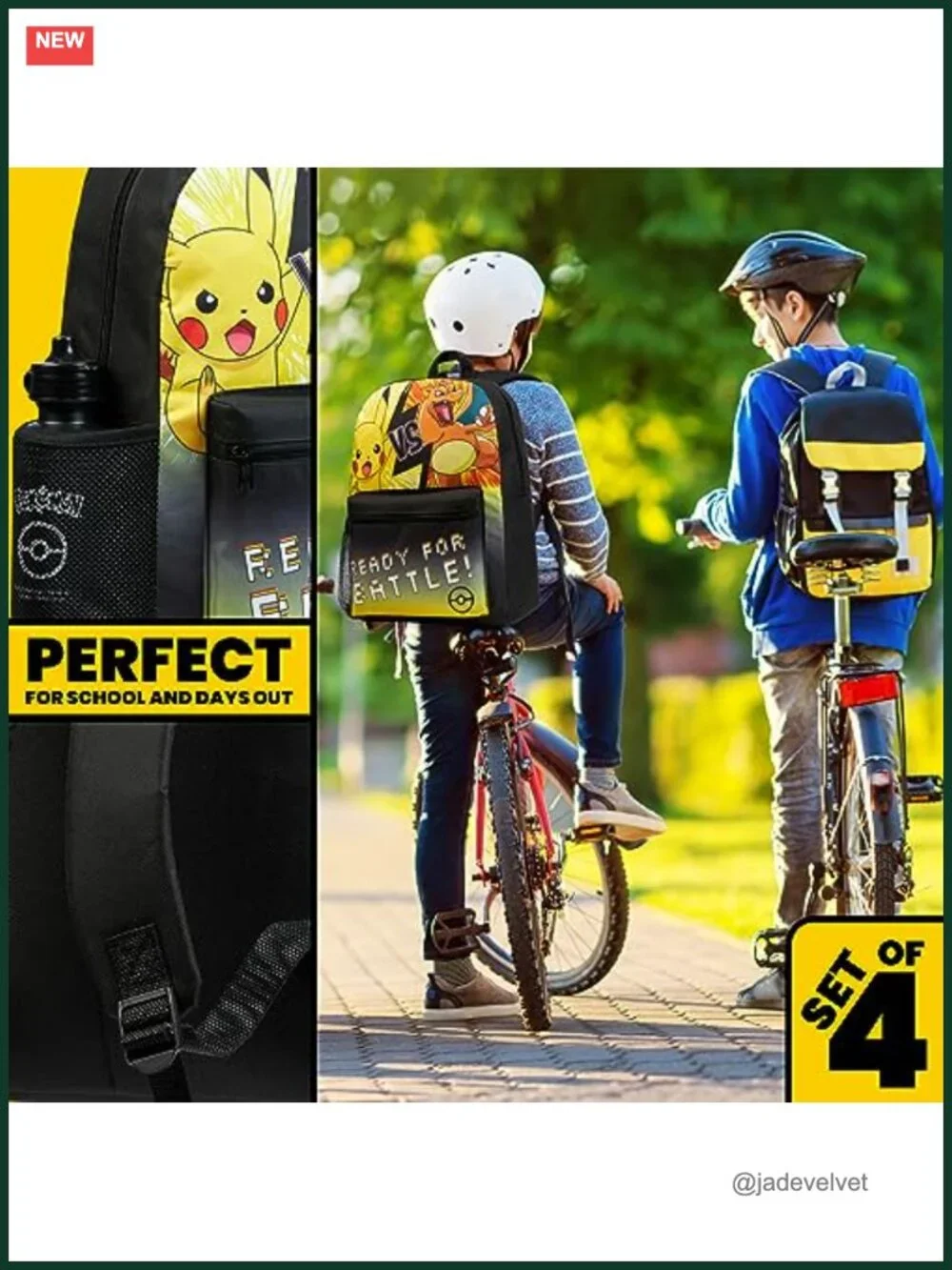 Kids Backpack Set with Pencil Case Water Bottle Lunch Bag Back to School